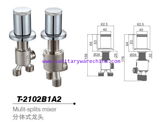 Bathtub mixer,Faucet,cold/hot water basin tap T-2102B1A2